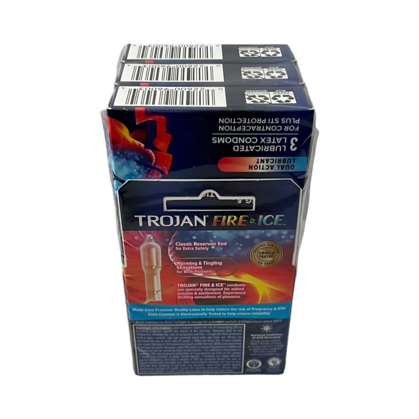 Trojan Fire & Ice Condoms 6 Packs of 3
