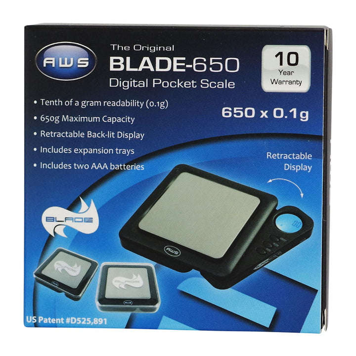 AWS Scale Blade-650 Backlit 650 X 0.1g