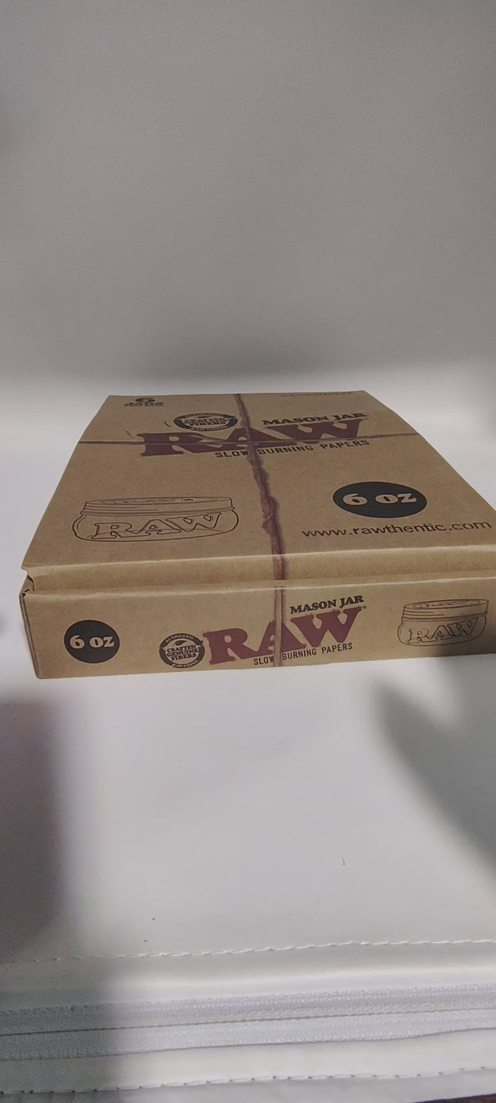Raw Mason Jar Glass Stash Jar 6 Pack