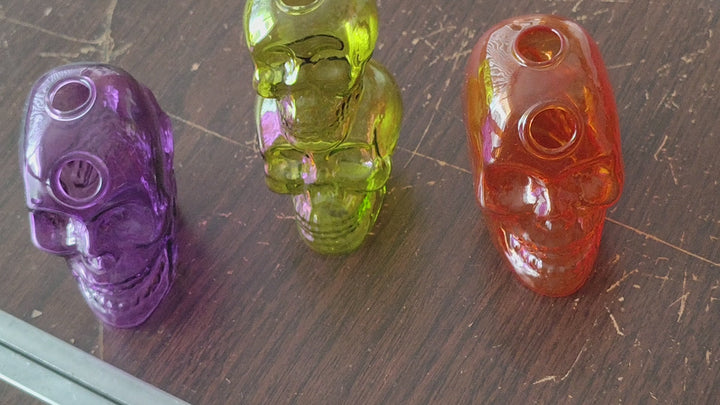 Hand Skull Glass Pipe Set