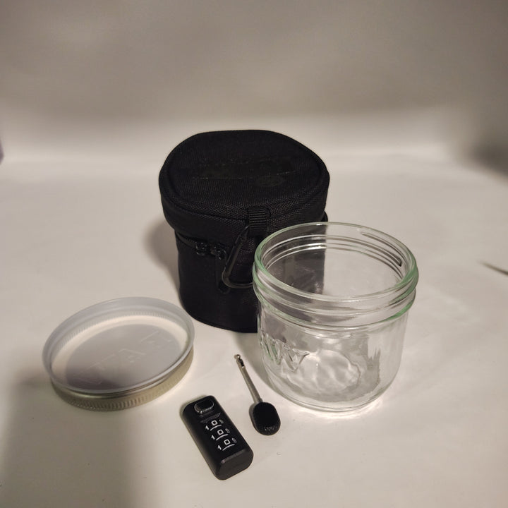 RAW Stash Jar In Smell Proof Case with lock