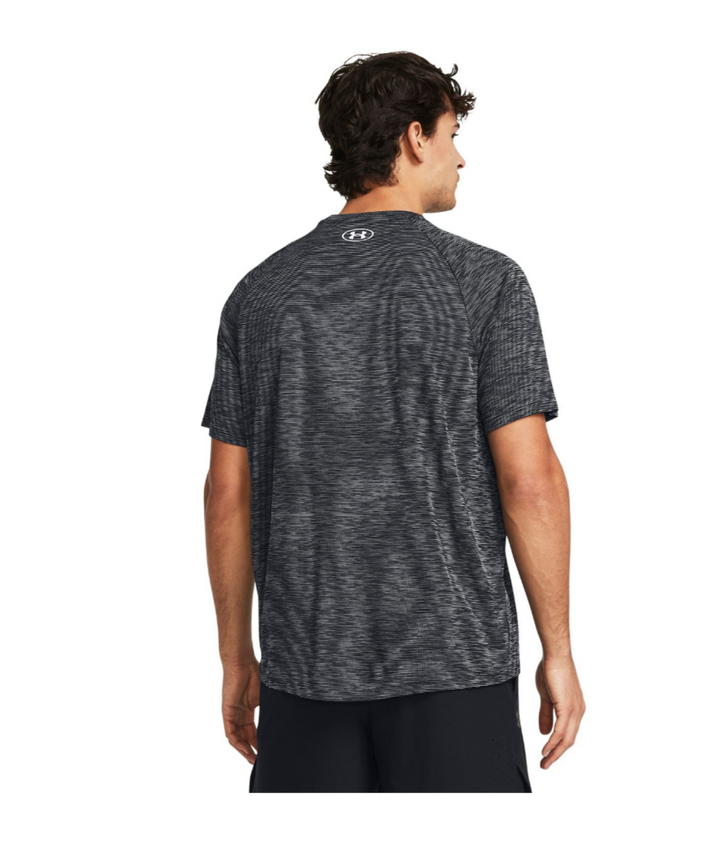 Men's Under Armour Tech Textured Short Sleeve Tee size XL in black/grey