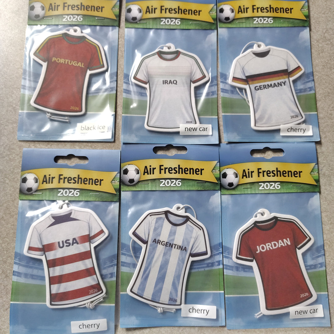 2026 Soccer Jersey Air freshener Card 1pc