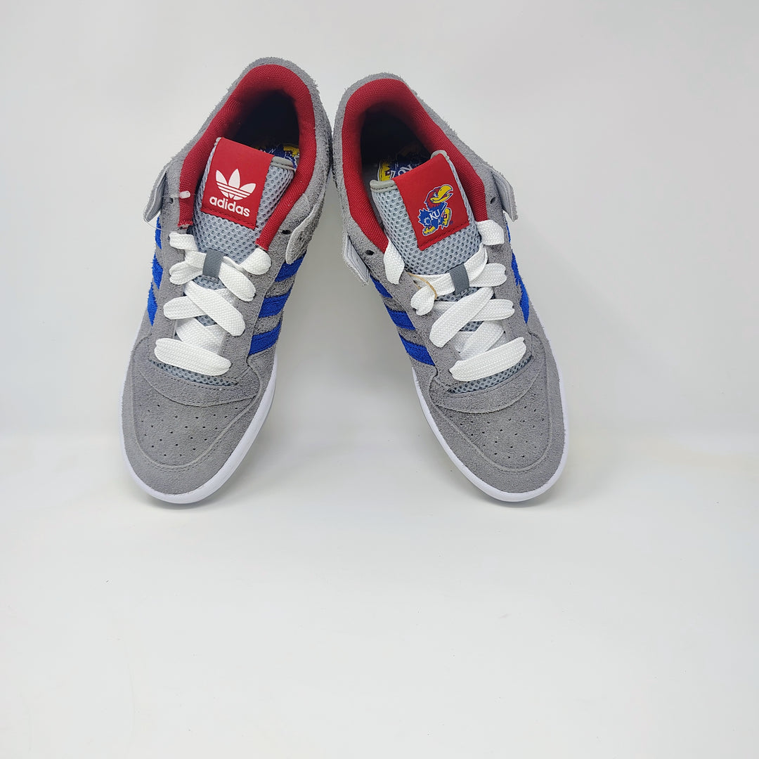 Kansas Jayhawks adidas Unisex Forum Low Shoes - Gray Size 10.5