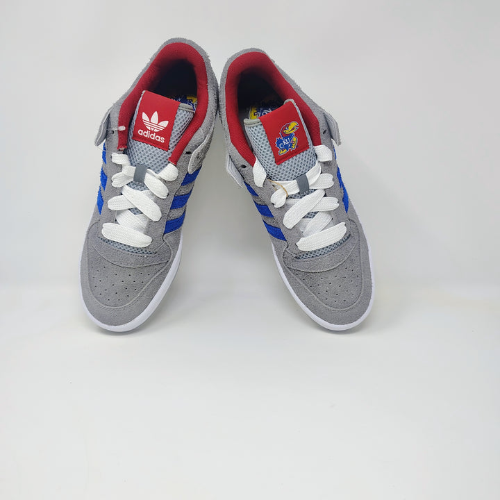 Kansas Jayhawks adidas Unisex Forum Low Shoes - Gray Size 10.5