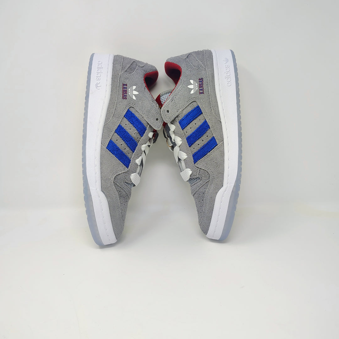 Kansas Jayhawks adidas Unisex Forum Low Shoes - Gray Size 10.5