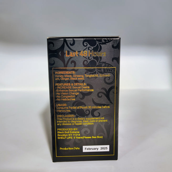 Honey-Based Supplement – Black Bull, 12 Count Display