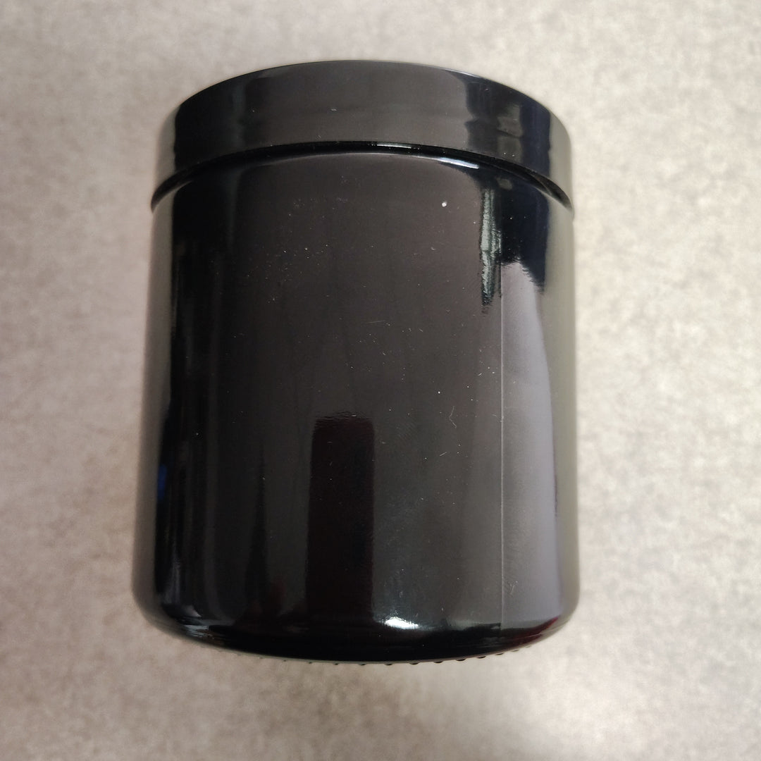 Tinted glass container jar 4in x 3.5in