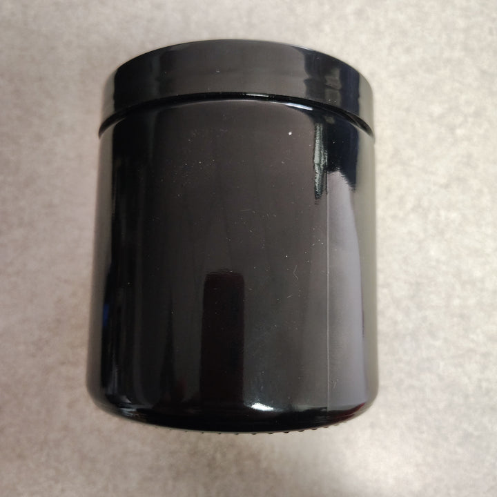 Tinted glass container jar 4in x 3.5in