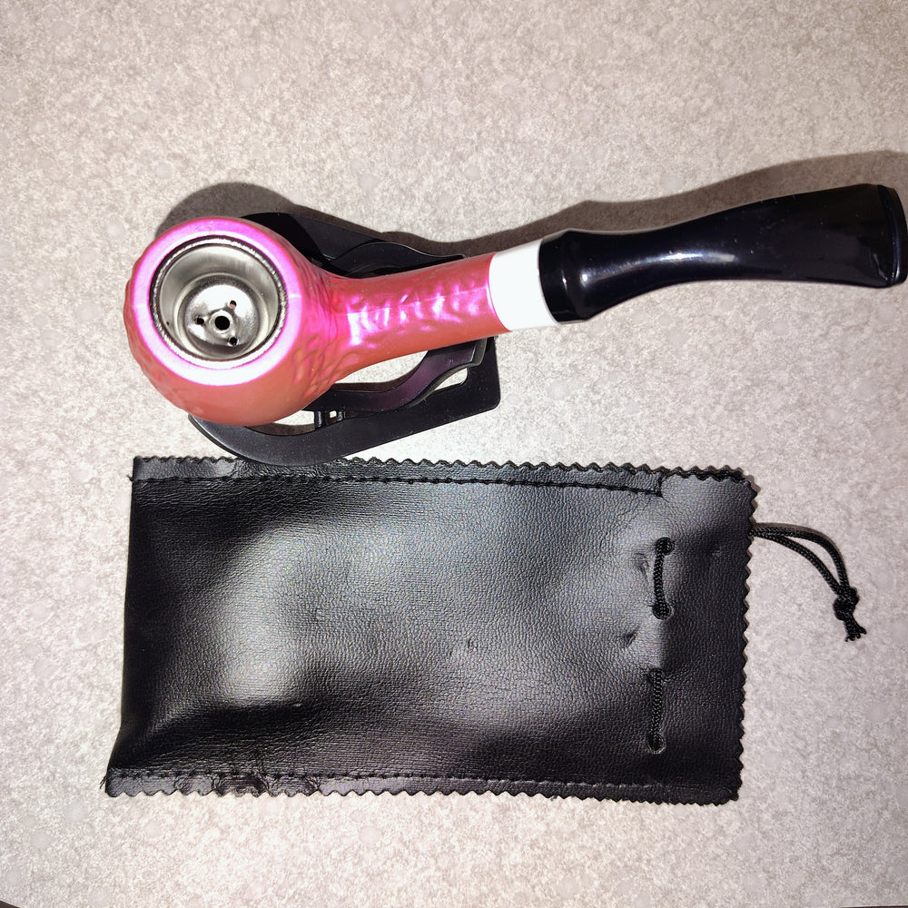 6 inch High quality hand pipe with stand and pouch