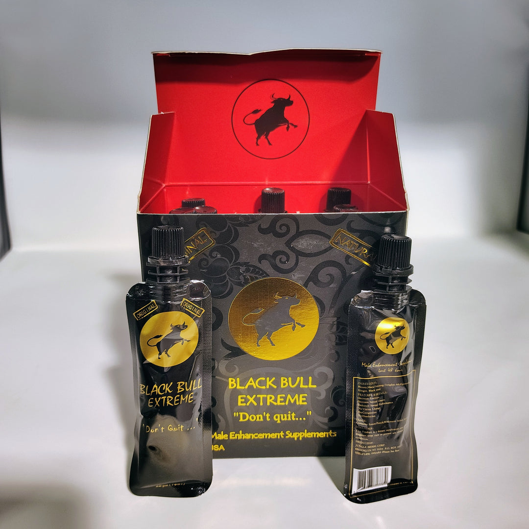 Honey-Based Supplement – Black Bull, 12 Count Display