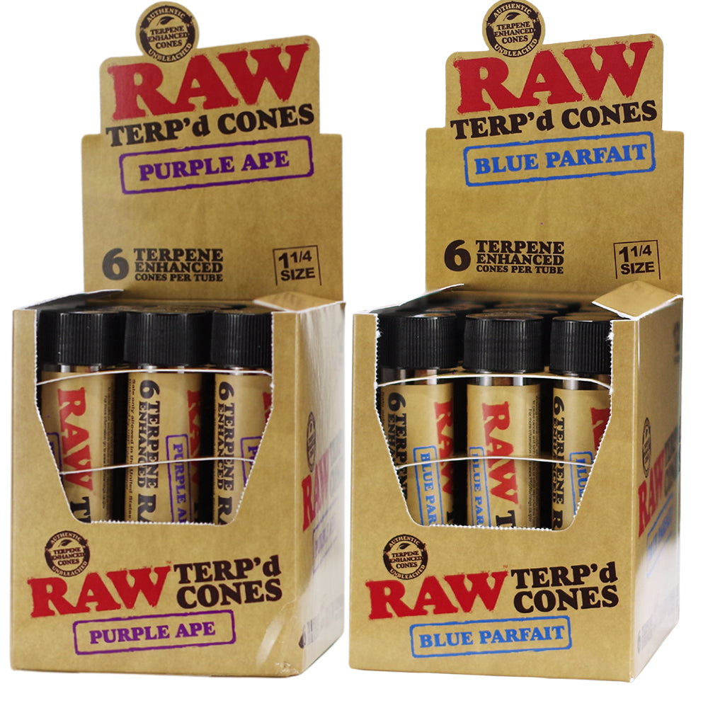 RAW Cones Terpd 1 1/4 6pk 12ct Display