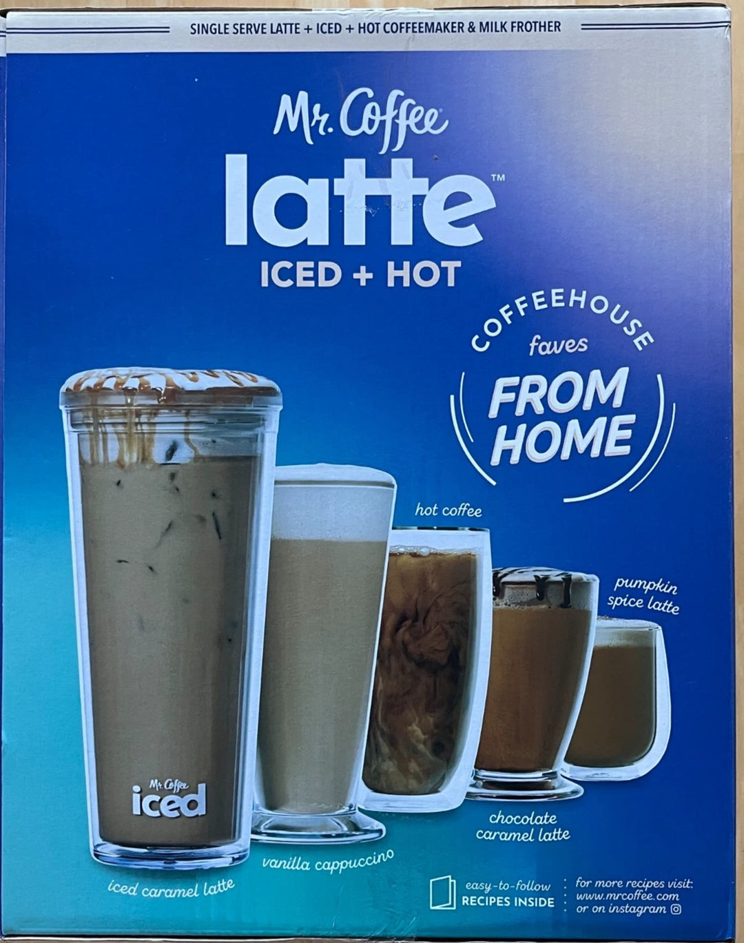 Mr. Coffee Latte Iced + Hot