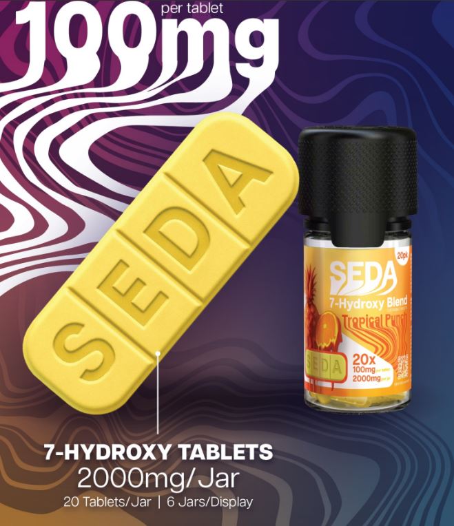 SEDA 7-Hydroxy Blend Chewable Tablets 2000mg 20ct Jar