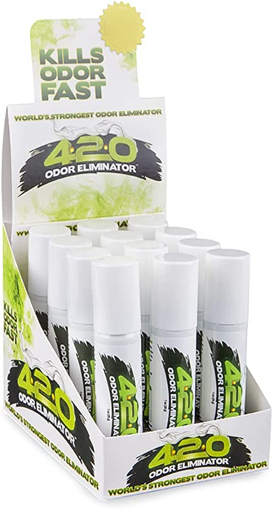 420 Odor Eliminator Spray 12ct Display